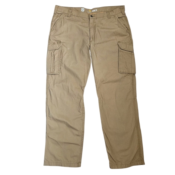 CARHARTT Men's Force Relaxed Fit Cargo Pants Size 42x32 Ripstop Khaki 101148-257 - Picture 1 of 15